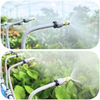 98FT Drip Irrigation Kits,Quick Connector Automatic Irrigation System,with Replaceable Bending Dropper,atomizing Copper Nozzle for Watering System for Garden Plant Lawn Patio. (30M+25Nozzles) - Image 6