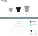 Crescent Garden Dot TruDrop Indoor/Outdoor Planter, Self-Watering Plant Pot, 20 Inches, (Caviar Black) - Image 2