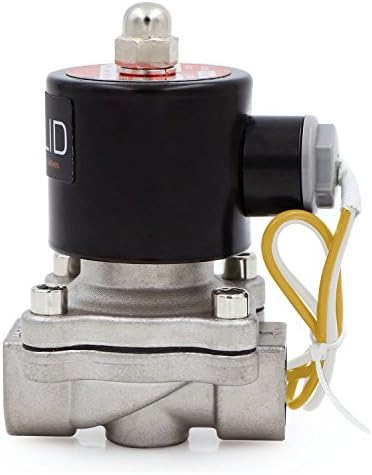 U.S. Solid Stainless Steel Electric Solenoid Valve 110VAC Normally Closed Air Water (1/2 Inch) - Image 4