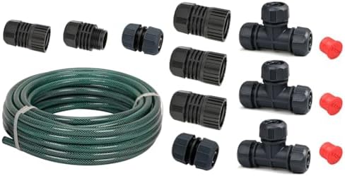 Eden 50 Ft Garden Hose and 10-Piece Hose Connector Set for Sprinkler Systems by Unknown