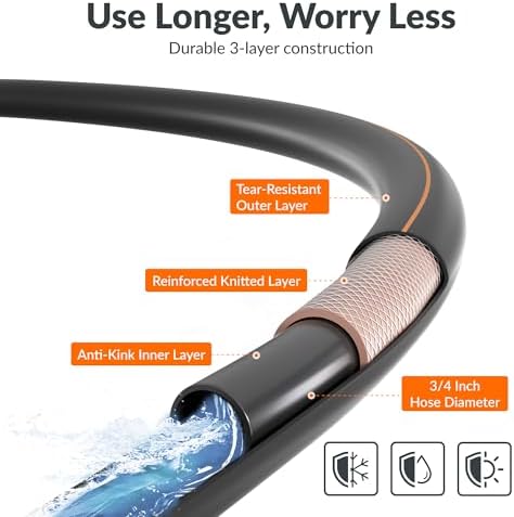 Giraffe Tools Garden Hose 12ft x 3/4" - Image 4