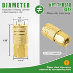 45Pcs 1/4" Air Hose Fittings Coupler & Plug Air Compressor Kit - Image 4