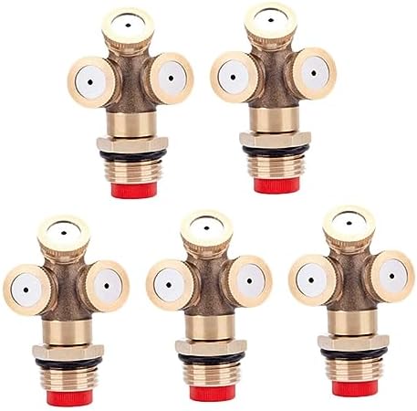 KESYOO 10pcs Brass Misting Nozzles Replacement Design Fit for Garden Hose Nozzles Mist Irrigation for Outdoor Agriculture - Image 3