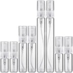 50PCS Refillable Perfume Bottle Set 2ml 3ml 5ml 10ml Glass Spray Atomizer Travel by Unknown