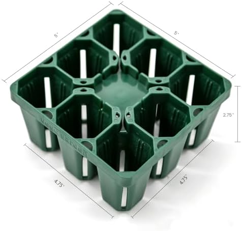 Vego garden Standard Seedling Trays Without Lids, 64 Pack for Seedlings Reusable Propagator Growing Starter Tray, Germination Trays Kit for Greenhouse/Garden (8-Cell per Tray) - Image 2