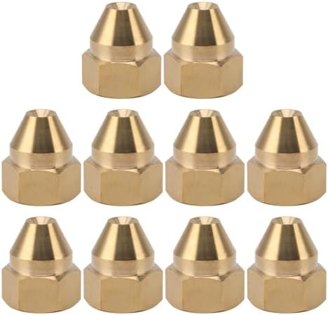 10PCS Misting Nozzle Brass Fine Misting Water Nozzles Dust Removal Mist Sprinkler Lawn Sprinkler Irrigation for Cooling System Plant Irrigation (G3/4in 10.4CM) by Unknown