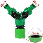 Y-type Shunt Valve Garden Irrigation System Water Splitter 2 Way Y Shape Quick Connector Tap Adapter Controller(With quick joint) - Image 2
