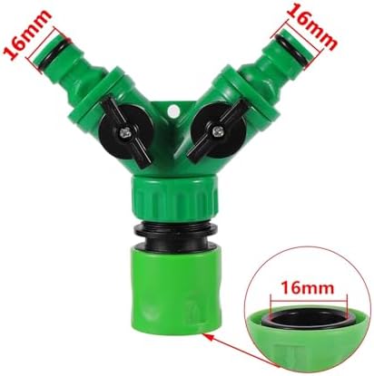 Y-type Shunt Valve Garden Irrigation System Water Splitter 2 Way Y Shape Quick Connector Tap Adapter Controller(With quick joint) - Image 2