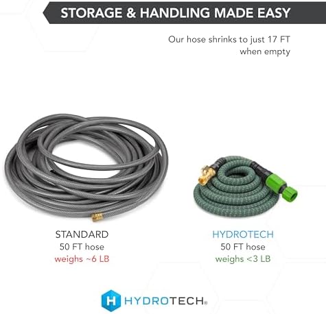 HydroTech 50 ft Expandable Burst-Proof Garden Hose, 5/8 in Diameter - Image 4