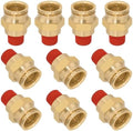 DOT Approved Male Straight Brass Union 3/4" Tube x 3/8" NPT, 10PCS by BOERAY