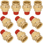 DOT Approved Male Straight Brass Union 3/4" Tube x 3/8" NPT, 10PCS by BOERAY