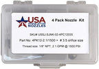 Sewer Jetter Hose & 4 Nozzles 1/8in. NPT x 100ft. 4800 PSI & 3.5 Button Nose Thruster Flusher Monster & Degreaser Nozzles - Image 7