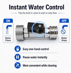 3/4" GHT to 1/4" Quick Connect Adapter Kit with 5 Nozzles & Shut Off Valve - Image 6