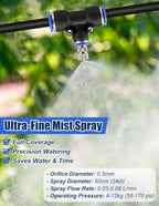 Outside 5/16" Tubing Garden Irrigation System, Misting System Kit for Porch - Image 2