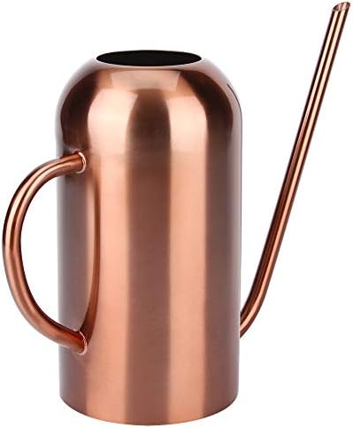 Stainless Steel Watering Can, 1.5L Large Capacity Long Spout, Durable Indoor Outdoor Plant Watering Pot, Ergonomic Easy to Use by AMAKO
