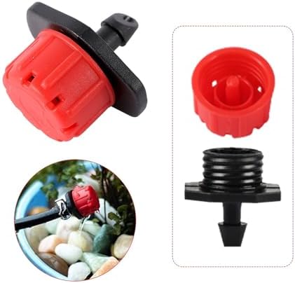 Adjustable Irrigation Drippers 50/100Pcs Dripper Sprinklers Adjustable Irrigation Dropper Garden Flowerbed Greenhouse Micro Drip Watering Emitter for 1/4" Hose(100Pcs Blue) - Image 6