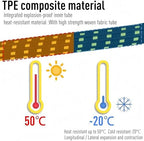 Garden Hose 50ft Triple TPE (Lightweight Kink-Free) 8-Function Nozzle | Ideal for Lawn, Car Wash & Camping - Image 3