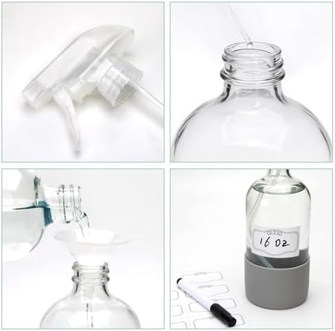 Maredash 16oz Glass Spray Bottles,Empty Reusable Spray Bottles 12 pack - Image 4
