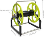 Garden Hose Reel, Portable Metal Hose Reel, Floor Mounted/Wall Mounted, Water Hose Holder for 328.1FT Hose, 0.55" Connection Diameter - Image 5