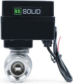U.S. Solid Motorized Ball Valve- 3/4" Stainless Steel Ball Valve with Full Port, 9-36V AC/DC, 2 Wire Auto Return Setup, Normally Closed (N/C) by USSolid