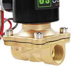U.S. Solid 1/2 in Brass Electric Solenoid Valve, DC 12 V, Normally Closed, FKM Seal, 4.8 Cv, Semi-Direct, for Air Gas Fuel and Oil - Image 5