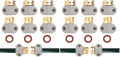 Hose repair kit,（3 Sets）garden hose repair Fittings Aluminum Female and Male With Zinc Clamp Water Hose End Repair Connector Fit 3/4 Inch And 5/8 Inch Garden Hose，garden hose repair kit (Pack of 2) by GDIM
