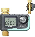 RAINPOINT Sprinkler Timer, 100% Metal Pipe Water Timer for Garden Hose, Programmable Hose Controller for Watering, Sprinkler Controller with Manual Watering/Rain Delay for Outdoor Lawn & Garden (1PCS) by RainPoint