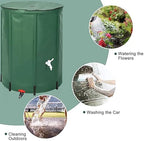 Portable 13-Gallon Rain Barrel - Collapsible Water Storage Tank for Gutter Downspout Rainwater Harvesting (Blue) - Eco-Friendly, Space-Saving, Efficient Rainwater Collection System - Image 2