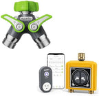 RAINPOINT WiFi Water Timer 2 Zone, Garden Hose Splitter 2 Way by RainPoint