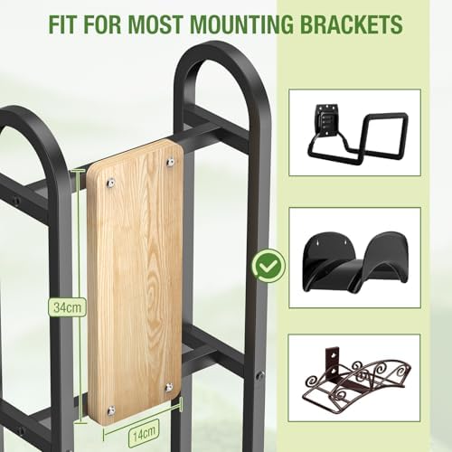 Retractable Hose Reel Stand, No Wall Damaged Freestanding Hose Holder Post - Image 5