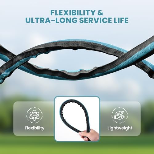 Garden Hose Water Hose – 100ft Lightweight Flexible Outdoor Hose, Kink-Free, Weather Resistant, 3/4” Metal Fittings, 10-Function Spray Nozzle for Yard Car Wash - Image 6