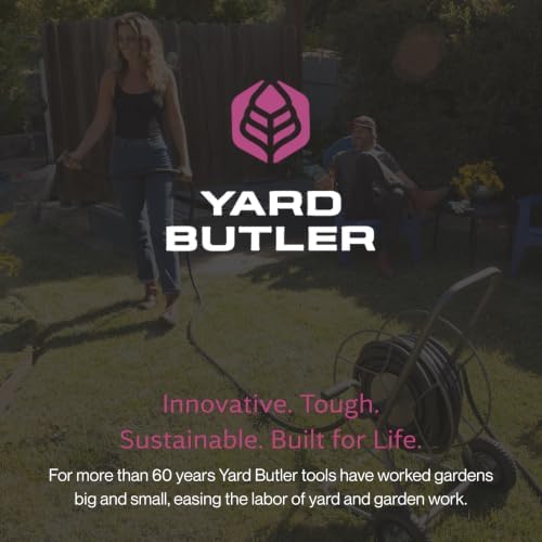 Yard Butler Hose Cart, Metal Hose Caddy, 2 Wheels, 200 Feet - Image 7