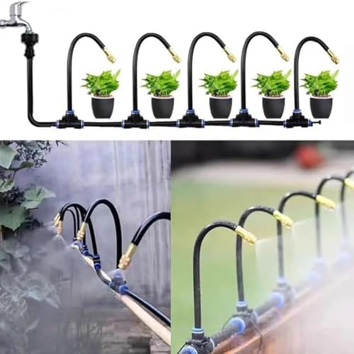 360 Curved Garden Automatic Irrigation System, Automatic Drip Irrigation Kits, Universal Spray Kit for Garden, Plant Watering System (65.6 FT) - Image 2