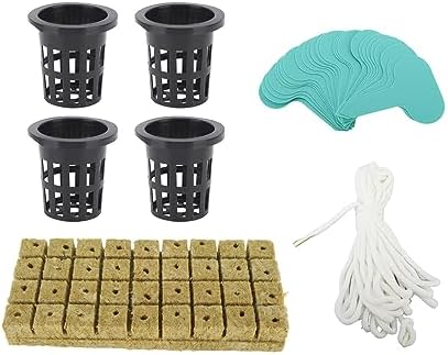 Rockwool Cubes and Net Pots for Indoor Gardening, Size 1 Inch, - Image 4