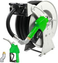 Fuel Hose Reel,Ratchet Spring-Driven Retractable 3/4"x50' Diesel Hose Reel W/Swivel,AUTO Fuel Nozzle,300 PSI,1"NPT Inlet,3/4"Outlet Heavy Duty Steel Construction for Farm Ship Vehicle Tank by Unknown