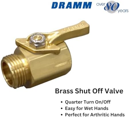 Dramm ColorMark Soft Rain Watering Spray Wand – 30” Long, Blue – Lightweight & Durable with 8" Foam Grip and Brass Shut-Off Valve – Ideal for Hanging Baskets, Planters, Gardens, Shrubs & Seedbeds - Image 6