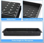 50-Pack Heavy-Duty 1020 Seed Trays No Holes, Thick Plastic Plant Flats - Image 6