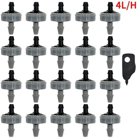 Ship Accessories 20X Garden 2L 4L 8L Pressure Compensating Emitter Dripper 1/4'' Self-Cleaning Drip Irrigation Water Regulator 4/7mm Irrigation Accessories(B-4L-20PCS) - Image 6
