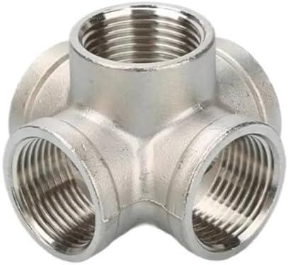 BUILDRA 1/4" 3/8" 1/2" 3/4" 1" 1.2" .5" Female 3/4/5 Ways Corner Splitter Stainless Steel Pipe Fitting Connector(5 Ways,3/8") by Unknown