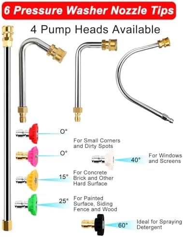 Pressure Washer Extension Wand 120", Gutter Cleaner Attachment - Image 4