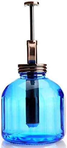 Plant Mister-Blue Glass Bottle & Brass Sprayer (Antique Copper) - Image 2