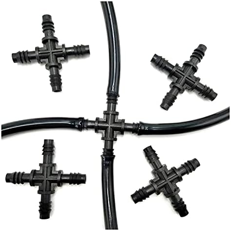 Hose Fittings Hose Adapters 10 Pieces of Miniature Drip Irrigation Hose Barbs All 8/11 Mm Pipe Cross Connectors for Irrigation Pipes Hose Connector IT068 - Image 5