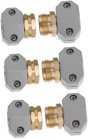 Homoyoyo 3 Sets Garden Hose Connector Repair Kit, Aluminium Alloy by Homoyoyo