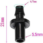 Industrial Horticultural Pipe Hose Connector 1/4"Single Barb Straight Hose Connector Garden Drip Irrigation Fittings Quick Coupling Pipe Connector 6 mm/7.5 mm 500 Pcs - Image 3