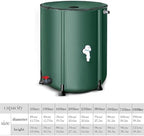 Portable 13-Gallon Rain Barrel - Collapsible Water Storage Tank for Gutter Downspout Rainwater Harvesting (Blue) - Eco-Friendly, Space-Saving, Efficient Rainwater Collection System - Image 6