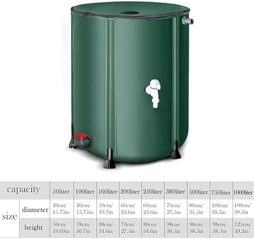 Portable 13-Gallon Rain Barrel - Collapsible Water Storage Tank for Gutter Downspout Rainwater Harvesting (Blue) - Eco-Friendly, Space-Saving, Efficient Rainwater Collection System - Image 6