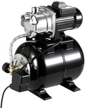 1HP Shallow Well Pump Tank Garden Water Pump Booster System, Pressurized Farm Irrigation, Automatic Water Booster Jet Pump or Home, Farm, Garden Irrigation & Water Transfer, Black by Unknown