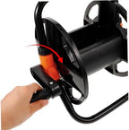 balacoo Pipe Storage Rack Outside Hose Reel Water Hose Roller Wall Mount Reel Watering Cart Floor Standing Reel Holder Reel on Wheels Winding Reel Plastic - Image 5
