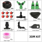Ship Accessories 5-60M Plant Watering Set Watering Kits Adjustable Drippers for Irrigation Micro Garden Watering System Irrigation Accessories(30M35Pcs) - Image 2
