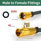 Garden Hose 100 FT, Non-Expanding, 10 Functional Nozzles, Anti-Kink - Image 2